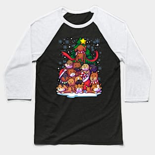 Christmas Tree Dogs Baseball T-Shirt